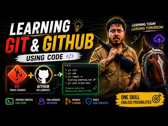Learning Git & GitHub From Scratch in 2026 🚀| Complete Beginner Journey (Using a Free Course)