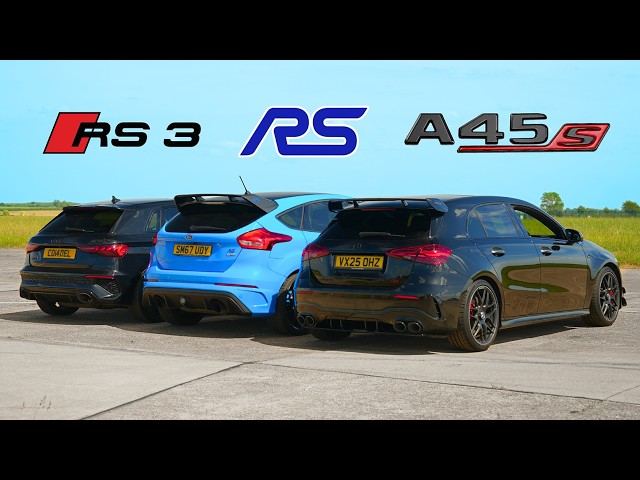 Audi RS3 vs Focus RS vs A45S: Which Is Fastest Around The Track?