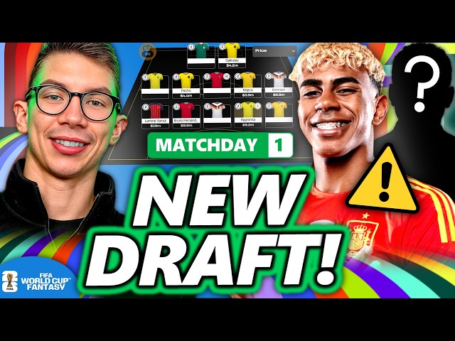 LAMINE YAMAL DRAFT! NEW FIFA WORLD CUP 2026 FANTASY TEAM! | FIFA WORLD CUP FANTASY FOOTBALL 2026