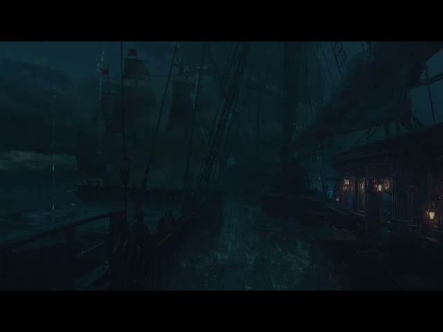 Stormy Night on an Old Boat | Gentle Ocean Waves & Rain for Peaceful Deep Sleep