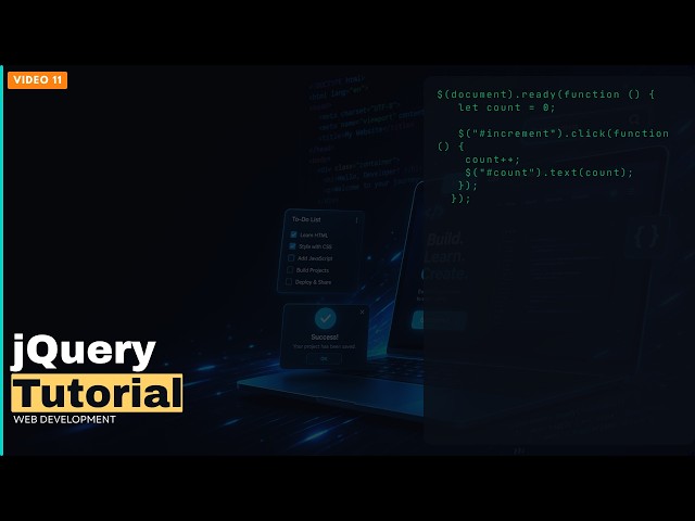 jQuery Tutorial: Build 10 Projects (Beginner Guide)