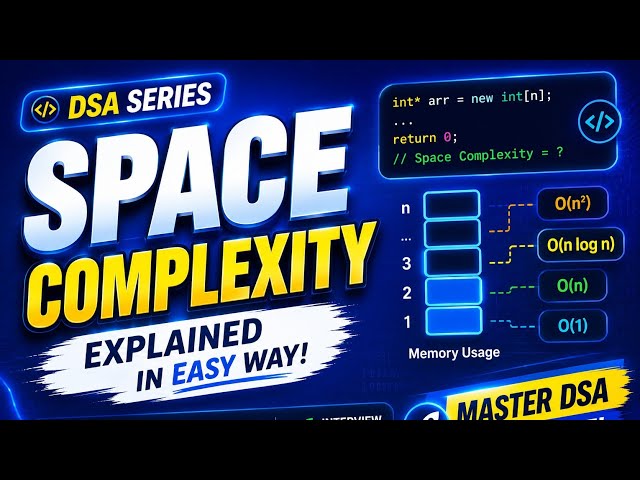 Space Complexity Made Easy | DSA Series Hindi