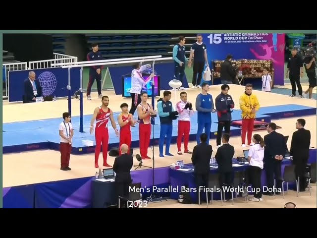 Men's Parallel Bars Finals World Cup Doha Carlos Yulo
