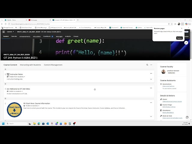 CIT 244 Module 5 GUI Lecture Part 1