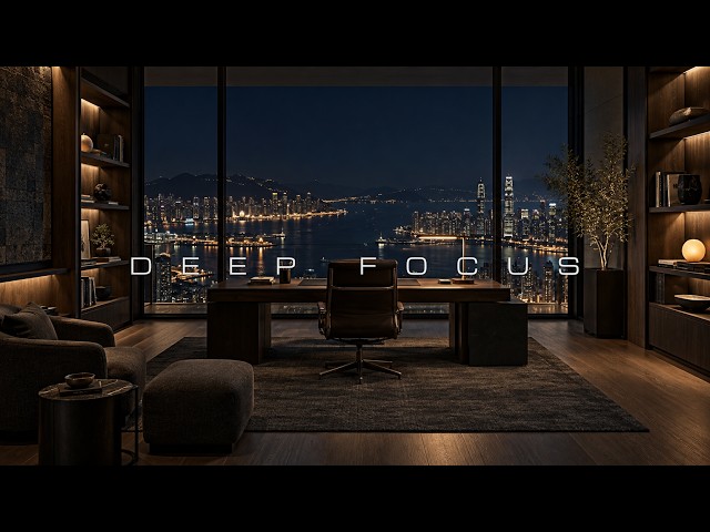 Harborfront Study Room | 40Hz Binaural Beats for Deep Focus
