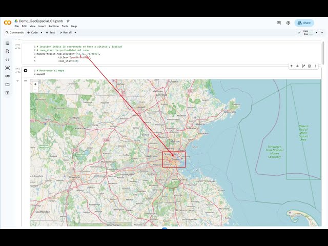 Demostración 1 - Datos geoespaciales con Python usando folium
