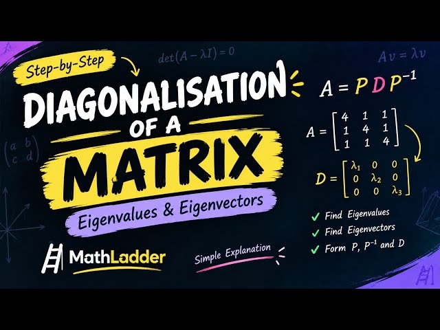 Diagonalisation of a Matrix | Step-by-Step Method | Engineering Mathematics