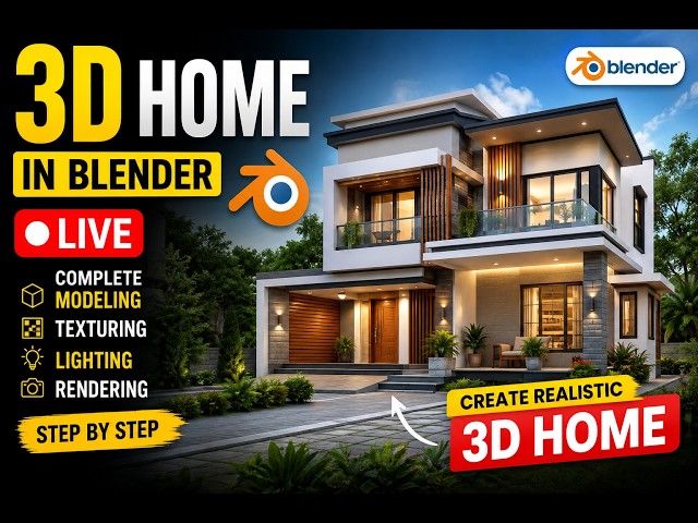 Part-1, Making 3D Animation Home in Blender | Live Computer Class | ICC INSTITUTE OF TECHNOLOGY