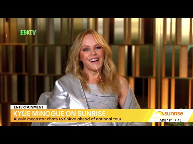 (EBKTV) Sunrise (Channel 7); Kylie Minogue chats to Shirvo (Sept 23, 2024)