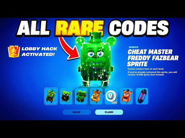 ALL *RARE* LOBBY HACK CODES in SEASON 4! (NEW)