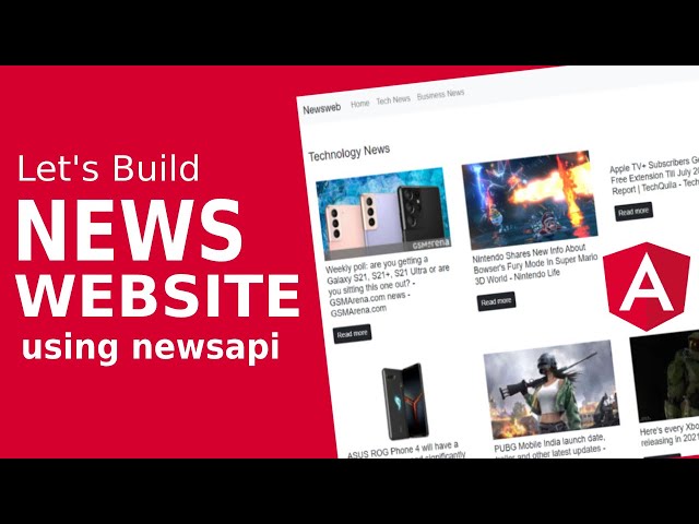 How to Build a News Website with API in angular 10 | Angular website