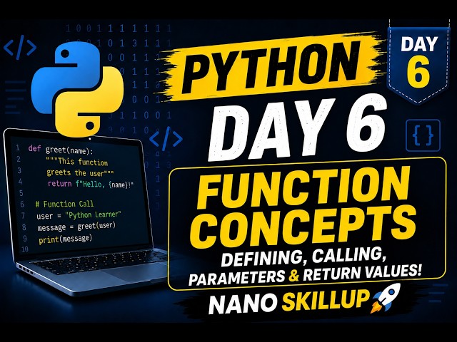 🚀 Python Day 6 | Functions in Python