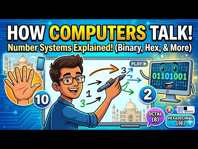 How Computers Talk: Number Systems Explained with Live Animation!