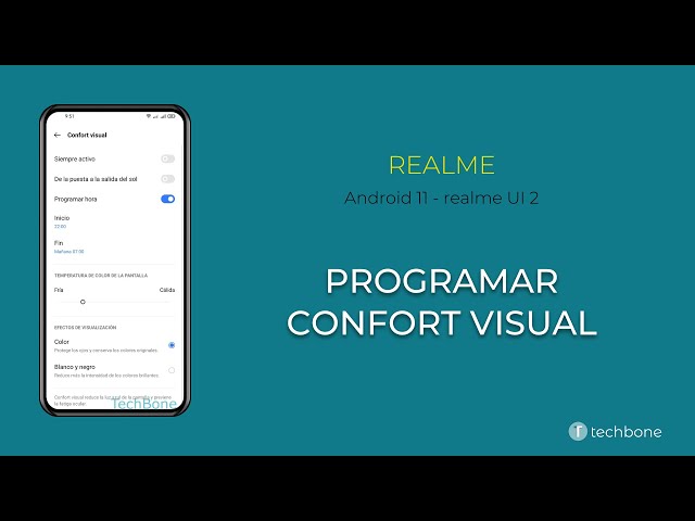 Programar el Confort Visual - realme [Android 11 - realme UI 2]