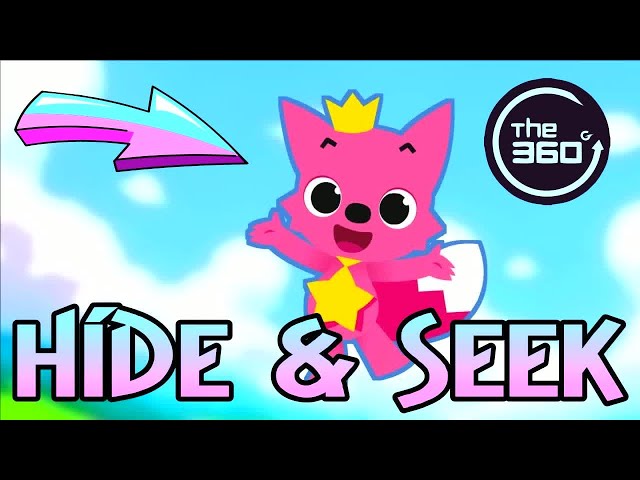 Finding PINKFONG From Baby Shark - A VR 360° 4K Hide & Seek Challenge