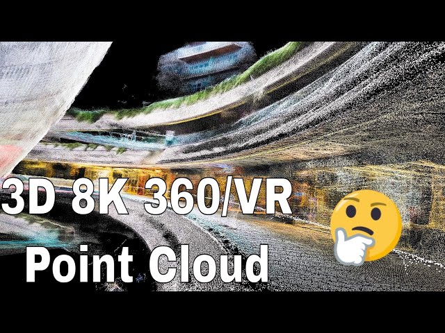 Astonishing Visualization: 3D 8K 360/VR Video Becomes an Animated Point Cloud in Blender