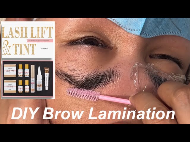 BROW LAMINATION Tutorial WITH TINT | Mic Kay DIY