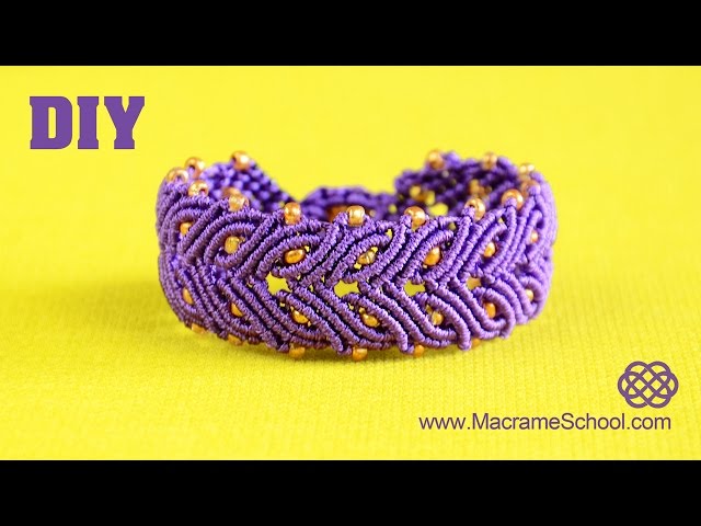 Laurel Leaf Bracelet Tutorial | Macrame School