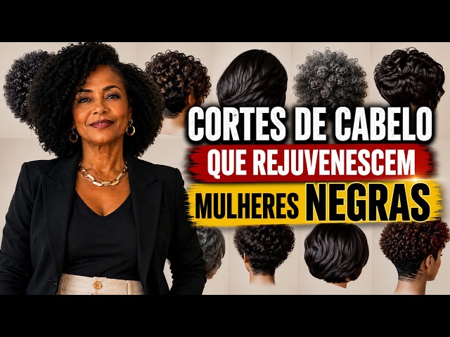 5 cortes de cabelo que rejuvenescem mulheres NEGRAS acima dos 60 anos - NÃO faça o corte 'de vovó