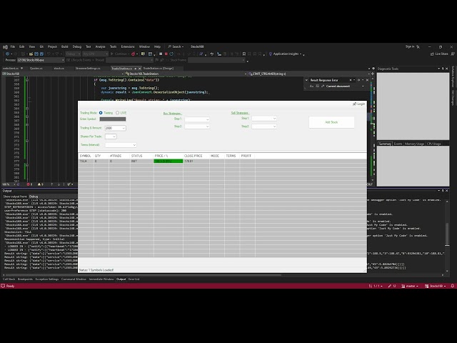 Schwab API - Streamer Websocket C#:   Finally got the streamer to work!