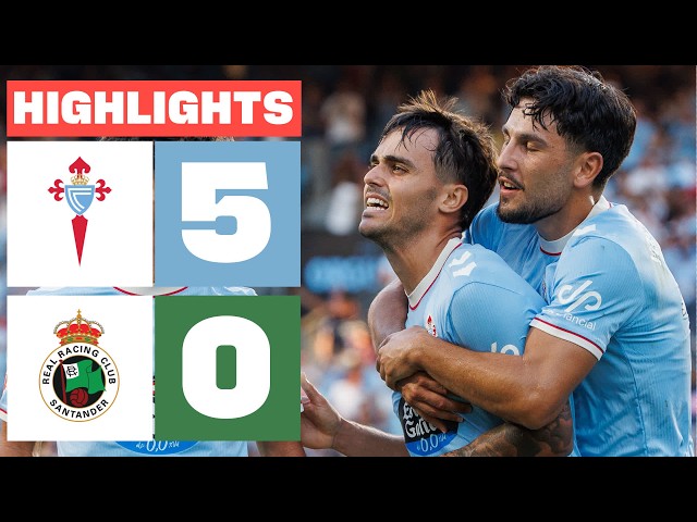 CELTA 5 - 0 R. RACING CLUB | RESUMEN LALIGA EA SPORTS