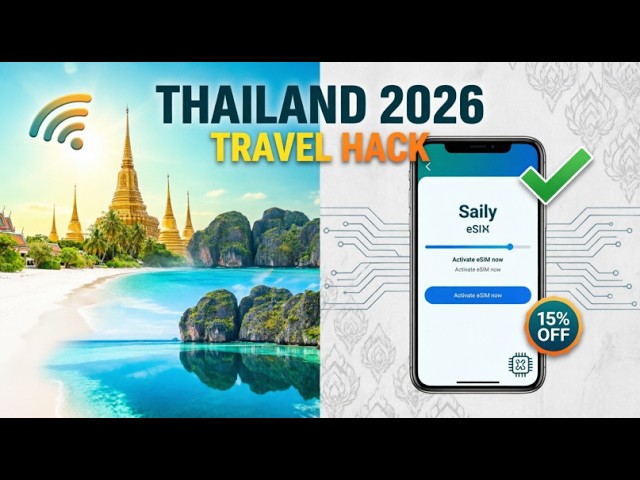 The Ultimate Thailand Travel Tech Hack for 2026! Saily code: sahrzad15 #sailyesim #sahrzad15 #travel