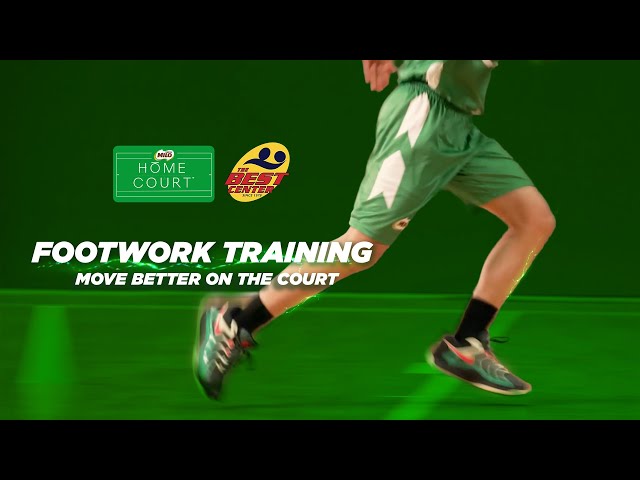 ENTRENAMIENTO DE JUEGO DE PIES EN BALONCESTO | Baloncesto MILO® Homecourt