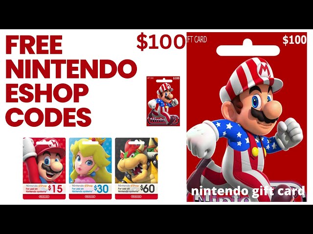 Free Nintendo Eshop Gift Card Codes 2025 = How To Get Free Nintendo Eshop Code