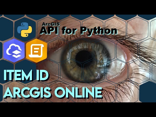 Where to find an ArcGIS Online Item ID to use with the ArcGIS API for Python!
