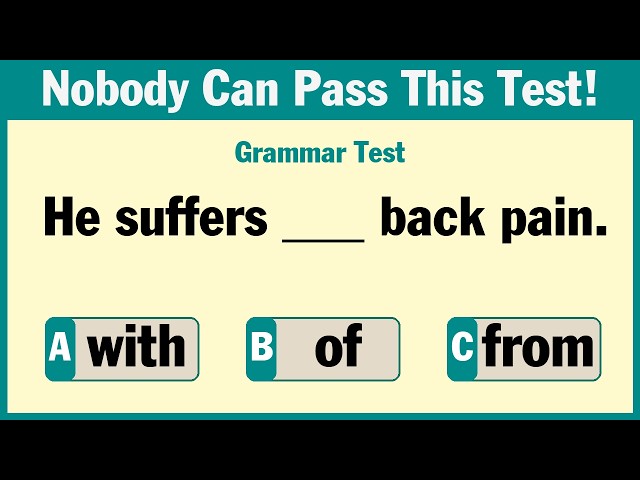 Can You Pass This English Grammar Test? | 50+ Questions to Challenge Your Brain!