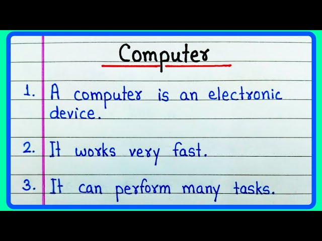 10 lines essay on computer in English | Essay on computer | Computer essay in English 10 lines