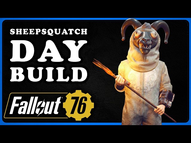 Fallout 76: Sheepsquatch Day Melee Build. Pitchfork Build.