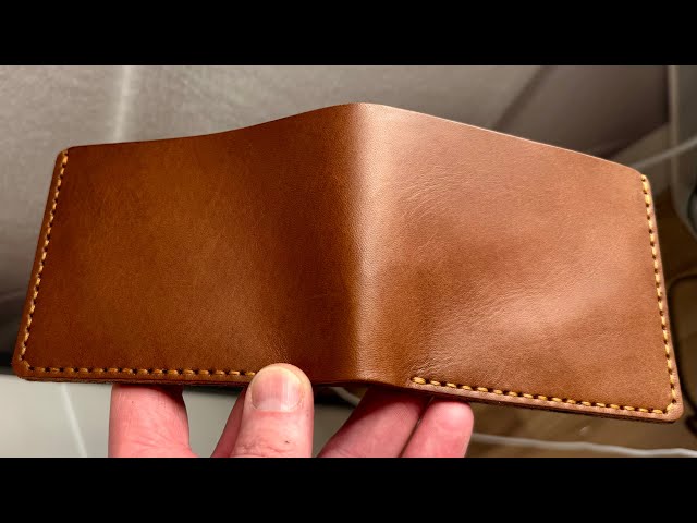 Simple Leather Bifold Wallet for Beginners | Step by Step + PDF Pattern