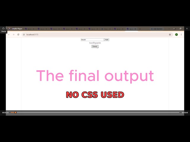 "Teaching you how to  create To-Do List project With ZERO CSS "