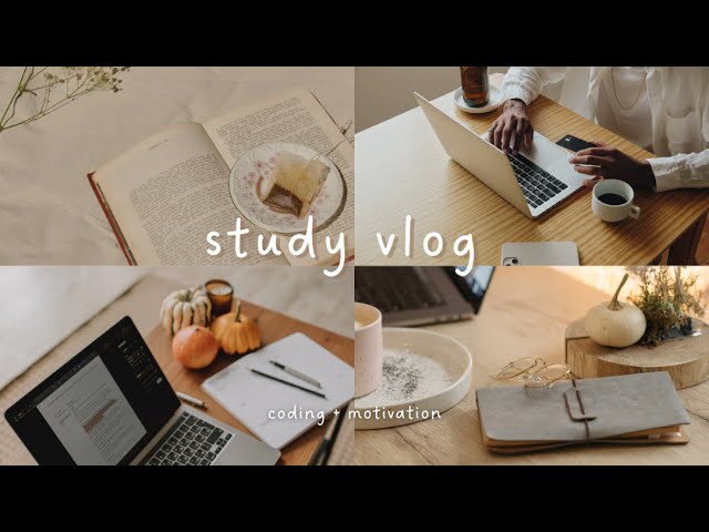 STUDY VLOG | motivational, coding ,productive study, peaceful music