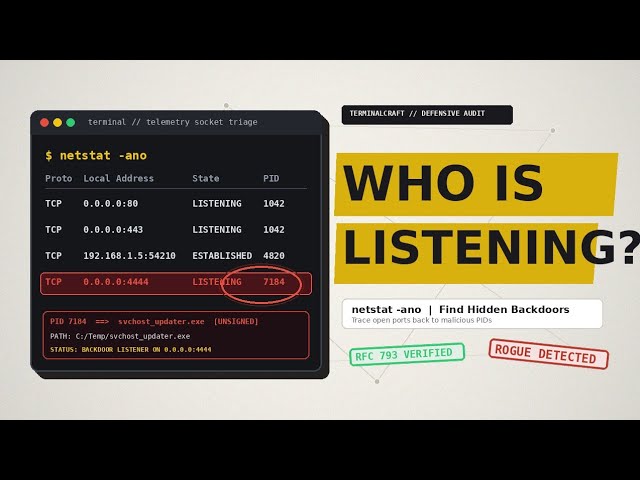netstat Explained: Reading Your Machine's Open Doors