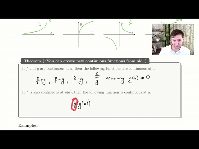 Three Theorems About Continuous Functions