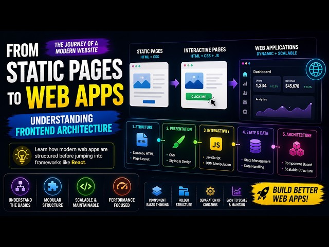 From Static Pages to Web Apps: Understanding Frontend Architecture Before Learning React