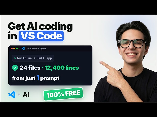 How to Use the AI Chat and AI Coding in VS Code (FREE)