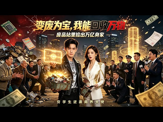 💥穷小伙为救父绝境觉醒万物回收系统！废品捡漏狂揽财富，手握顶尖黑科技，创立商业巨头，俘获绝色女神林雪棠，逆袭改写命运！【变废为宝，我能回收万物】#反转 #重生 #逆袭 #drama #短剧 #都市