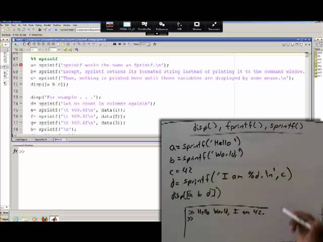 Strings: fprintf(), sprintf() and input()
