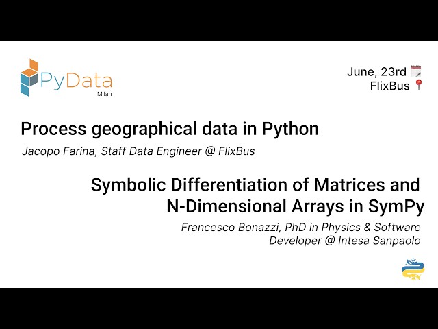 Process geographical data in Python