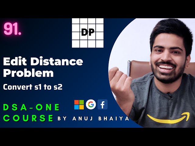 Minimum Edit Distance Problem | DP | Dynamic Programming | DSA-One Course #91