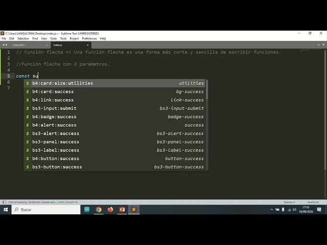 JavaScript tutorial para principiantes  #18 funcion flecha