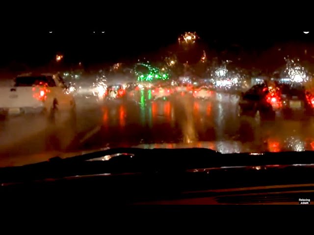 10 Hours of Driving in Rain for Sleeping