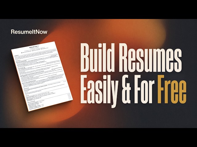 I Built an Open-Source Resume Builder So Good and Made it FREE