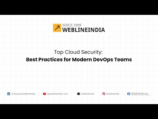 Top Cloud Security Best Practices for Modern DevOps Teams