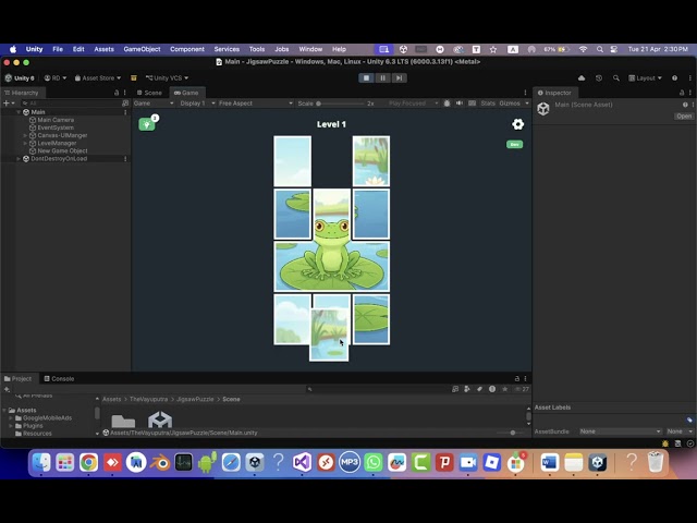 jigsaw solitaire unity game template