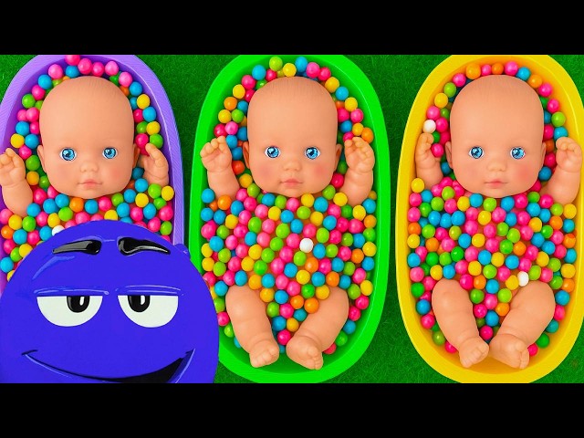 Satisfying Video l How to Make Rainbow Bathtubs into Mixing Slime with Glitter Pool Cutting ASMR 66