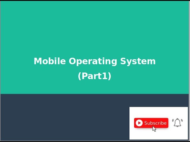 Mobile Operating System(Part1) || Malayalam Tutorial || OS